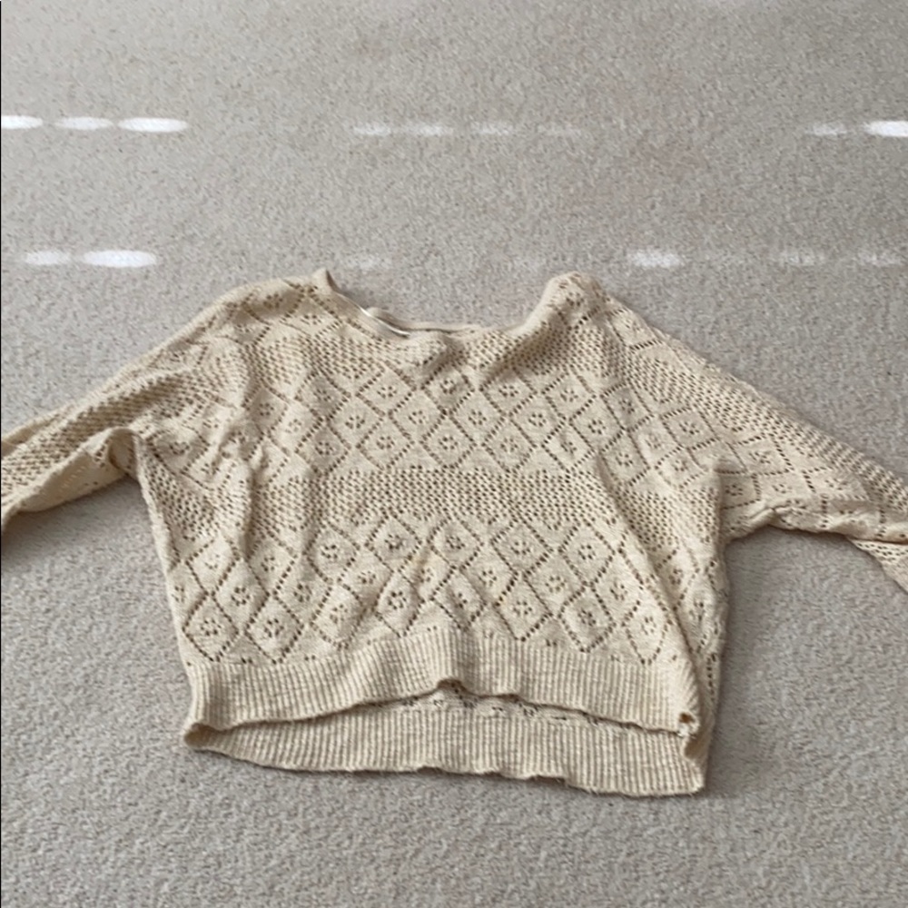 Girls Cropped Sweater